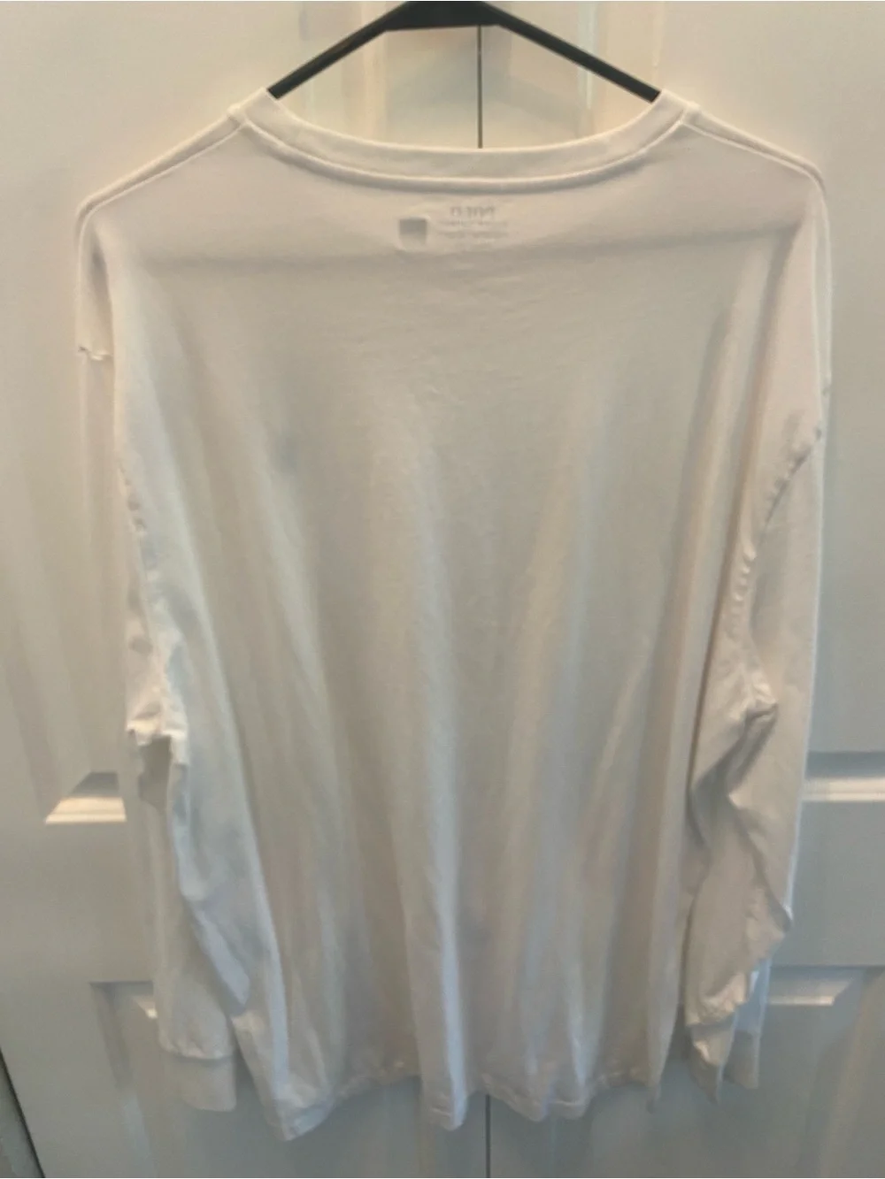 Polo by Ralph Lauren White Long Sleeve Crew Tee with Navy Pony